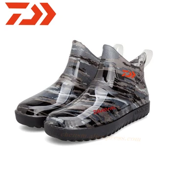 Daiwa 2020 Bărbați Impermeabil Pescuit Cizme de Ploaie în aer liber, Alpinism Cizme de Ploaie Solid de Culoare Moda Daiwa Pescuit Pantofi