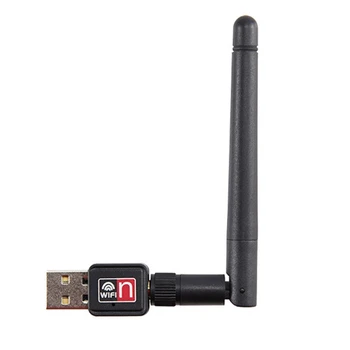 USB2.0 Adaptor Wifi Dongle Card Mini 600Mbps Antena de 5DB Rețea Wireless LAN Card Receptor WiFi pentru Laptop PC