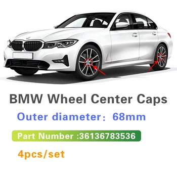 4buc 68mm Auto Wheel Hub Centru Capace Janta Huse Pentru BMW E83 E84 E70 F15 E71 F16 E81 E87 F20 E90 E91 E93 F30 E60 E61 M5 F10