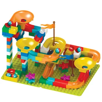 55-162Pcs Marmură Alerga Cursa Compatibil LegoINGly Duploed,Dimensiunea Mare Clădire din Cărămidă DIY Pâlnie Slide Labirint de Bile de Jucărie Pentru Copii Cadouri