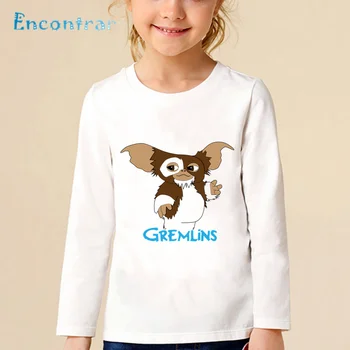 Copiii Gremlins Gizmo Desene animate de Imprimare tricou Copii Amuzant Casual, Bluze Băieți și Fete Drăguț Maneca Lunga Copii T-shirt,LKP5170