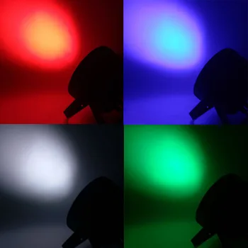 4buc 7x18W RGBWA+UV LED Par Light DMX512 Mobil cablul de Alimentare În/din Profesie pentru Petrecerea KTV dj Disco SHEHDS Lumini de Scena