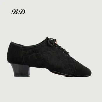 TOP Pantofi de Dans latino-Pantofi Moderni Barbati piele de Vacă Două-punct Unic de Check Oxford Pânză Confortabil Si respirabil Factory Outlet BD 456
