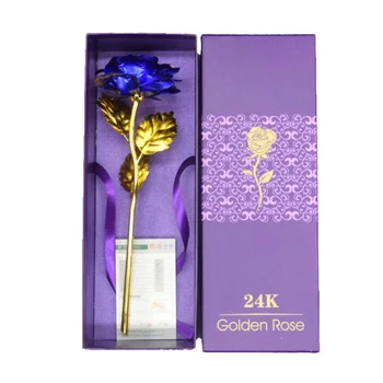 24 K Aur Placate cu Trandafir Romantic de Flori pentru Iubita, Prietena de Crăciun Cadouri de Ziua Îndrăgostiților Acasă Decorare