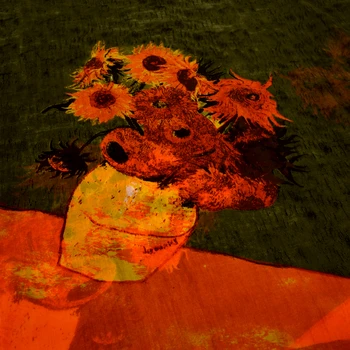 [BYSIFA] Eșarfă de Mătase Femei Van Gogh Floarea-soarelui Design Eșarfe Lungi Brand de Accesorii de Iarnă Gât Eșarfe Foulard 180*110cm