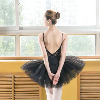 Balet Tricou Pentru Femei Din Bumbac Negru Balet Dans Purta Adult Dans Haine Sexy Gimnastica Tricouri