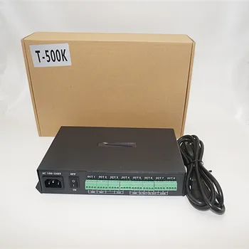 T500K controler cu led-uri de Calculator on-line 8ports TTL semnal RGB Full color WS2801 WS2811 6812 8806 APA102 led pixel modulul controller