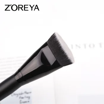 Fierbinte de Vânzare Zoreya Fibre Artificiale Instrument de Frumusete Negru Mâner din Lemn Machiaj Perie de Praf Perie de Fundația Cosmetice Cadouri pentru Femei