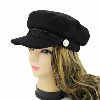 2020 Nouă Iarnă Șapcă de Baseball pentru Femei Stil francez Lână Baker ' s New Cool Femei Șapcă de Baseball Negru Cozoroc Pălărie