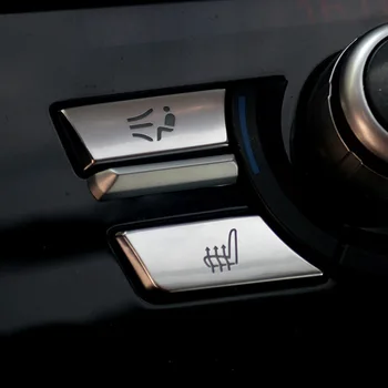 Styling auto Multimedia Aer Condiționat CD Buton de pe Panoul de Acoperire Interior Butoane Autocolant Pentru BMW seria 5 f10 f18 Accesorii Auto 16066