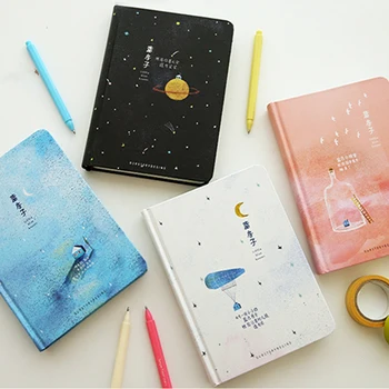 Coreea Creative A5 Notebook-Uri De Hârtie De Culoare De Pagini De Drăguț Hardcover Jurnal Planificator De Caiet De Școală, Rechizite De Birou