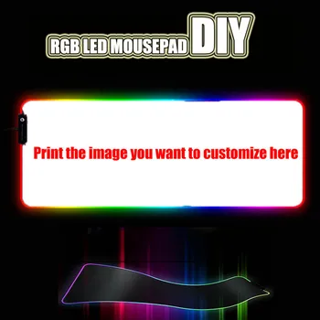 DIY Personalizate, Mouse Pad-ul cu LED-uri RGB Mari Gaming Mouse Pad Birou Laptop Pad pentru Jucător de Control al Vitezei, Confortabil și Durabil
