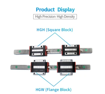 UE depozit de ghidare liniare glisante pătrat feroviar bloc de dimensiune la fel ca HIWIN 4buc/lot HGH15CA /HGW15CC bloc slide-uri pentru CNC