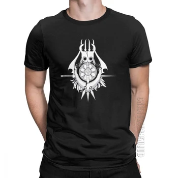 Umor Hollow Knight T-Shirt Pentru Bărbați O Gatului Din Bumbac Tricou Craniu Joc Video De Înaltă Calitate, Țesături De Sex Masculin Teuri Plus Dimensiune Topuri