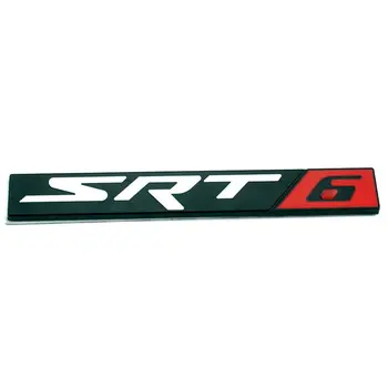 2x SRT 6 Simbolul Masina Auto Camion Styling Aliaj Metalic Emblema, Insigna Autocolante pentru Challenger, Charger 300C