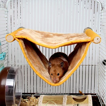 Veveriță Rat Leagăn Cuib De Custi Pentru Animale Mici Agățat Pestera Paturi Groase De Iarna Moale Cobai, Hamster Hamac