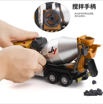 Cheng camion mixer de beton camion piatra de sunet de lumină reveni vigoare aliaj jucărie ziua de anul nou cadou de Crăciun