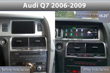 10.25 inch Android Auto Navigatie GPS Radio Pentru AUDI Q7 2005 2006 2007 2008 2009 2010 - 2016 Android Multimedia Ecran HD WIFI