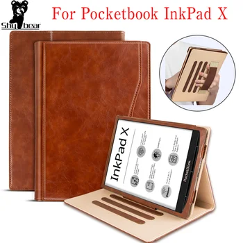 PU Piele Caz pentru Pocketbook InkPad X 2020 Caz Acoperire pentru Pocketbook InkPad X 10.3 inch e-Reader Stand Piele funda capa + film
