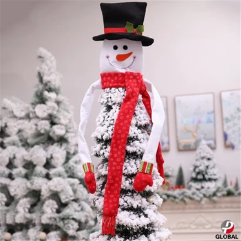 D&P 2019 Vesel de Crăciun, Ornamente de Crăciun Cadou de Moș Crăciun, om de Zăpadă, Pom de Jucărie copac decor Papusa Stea Decoratiuni pentru casa