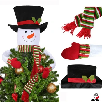 D&P 2019 Vesel de Crăciun, Ornamente de Crăciun Cadou de Moș Crăciun, om de Zăpadă, Pom de Jucărie copac decor Papusa Stea Decoratiuni pentru casa