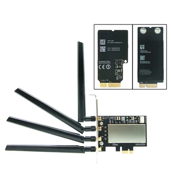 Pentru Broadcom BCM94331 BCM94360CD BCM943602CDAX BCM943602CS WLAN Card Desktop PCI-E Convertor Adaptor pentru Apple placa WiFi