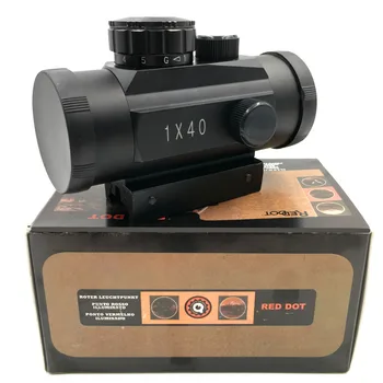 NOI Riflescope Tactice 1X40 MM Roșu Verde Dot Sight domeniul de Aplicare Optic de Vânătoare Cu Lunetă 11/20 MM De Pușcă în aer liber, Pistol cu Aer 16289