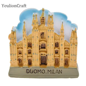 Chzimade Catedrala din Milano 3D Rășină Magnet de Frigider Frigider Autocolant de Călătorie Cadou Suvenir Decor Acasă 16298