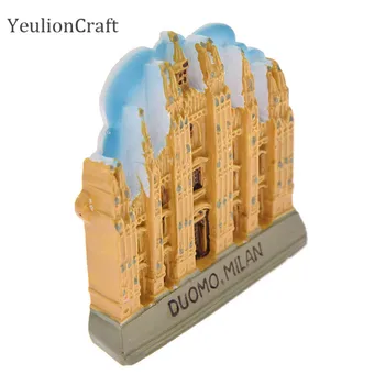 Chzimade Catedrala din Milano 3D Rășină Magnet de Frigider Frigider Autocolant de Călătorie Cadou Suvenir Decor Acasă
