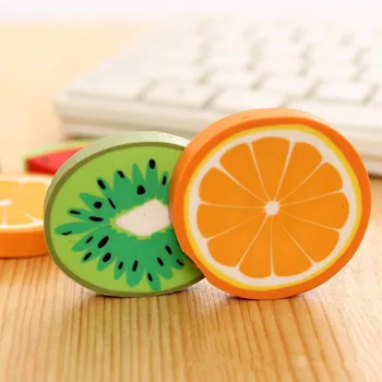 18pc/ lot de Fructe de Design Miros Drăguț Student Radiera Cauciuc pentru Copii Eraser de Birou și Rechizite Școlare