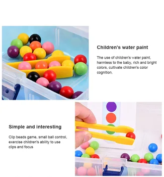 1 Set Tub de Testare Jucărie Cu Margele Si Mingea Un Nou Tip De Minge Și Șirag de mărgele de Jucării Pentru Copii de Educație Timpurie pentru Copii Jucarii Cadou