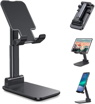 Universal Metal Desktop Suport Comprimat Celulă de Tabel Pliabil Extinde Birou Suport pentru Telefonul Mobil, Stand Pentru iPhone iPad Reglabil