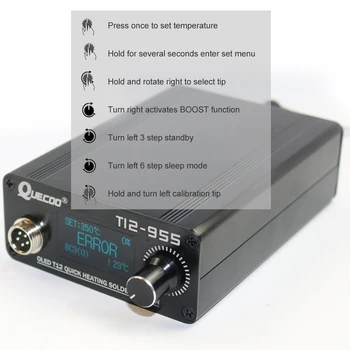 STM32-OLED T12-955 1.3 inch display digital Statie de Lipit V2.1S controler cu 5pin 907 mâner ciocan de Lipit Sfaturi nu plug