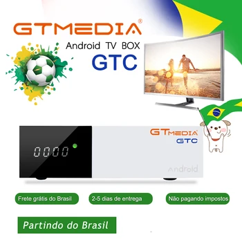 Android 6.0 Freesat/GTmedia GTC Receptor de Satelit DVB-S2/T2/Cablu ISDBT cu 2.4 G Wi-Fi DVB+Android TV decodor