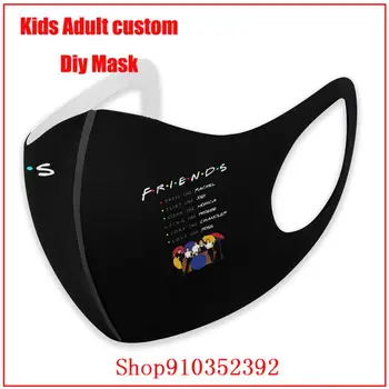 Fie Ca Prieteni Show TV DIY masca de protecție lavable masca de fata lavabil gura masca de bumbac gura masca cu design amuzant