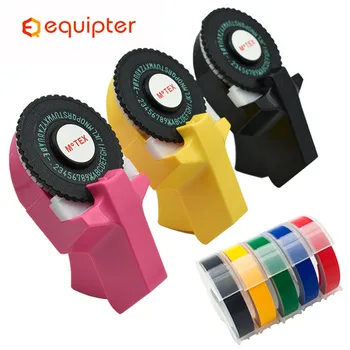 Motex E101 Manualul imprimantei de Etichete DIY de Mână Banda Decorativa cu mașina de Scris Manuală Amestecat 9mm multicolors Relief 3D Eticheta Casete