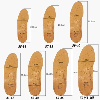 2 perechi mai favorabile din Piele Premium Ortezare branț pentru picior Plat Tălpi de Pantofi Suport Arc ortopedice corrigibil Pad-OX Picior