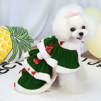 Crăciun Câine Rochie De Iarnă Câine De Companie Câine Haine De Crăciun Costum De Câine Chihuahua, Yorkie Pisica Haine Rochii De Îmbrăcăminte Pentru Animale De Companie
