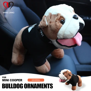Noi Pentru mini cooper bulldog Moda Cool decor minunat Bulldog Stil de Pluș bumbac Jucărie Mini Cooper Auto Accesorii de Interior