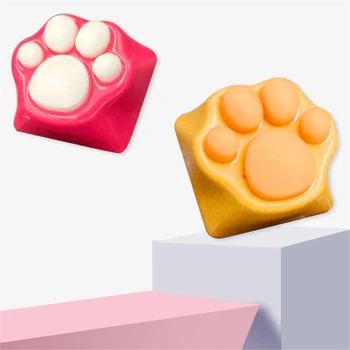 1buc Personalitate Personalizate ABS Silicon Kitty Laba Artizan Pisica Labe - Pad Tastatură taste pentru Switch-uri Cherry MX