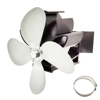 Căldură Alimentat Aragaz Fan Upgrade Conceput Funcționare Silențioasă cu Atracție Magnetică pentru Semineu Soba Fan Jurnal de Lemn Arzător Ventilator