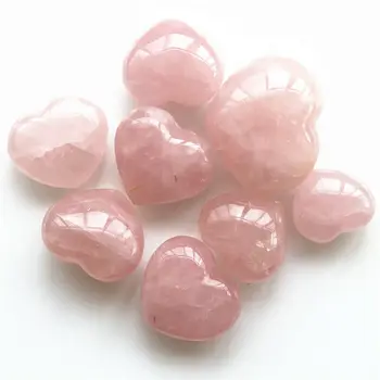 1 buc in Forma de Inima Naturale a Crescut Inima de Cristal Piatră de Cuarț Roz Specimene de Vindecare de Pietre Naturale și Minerale