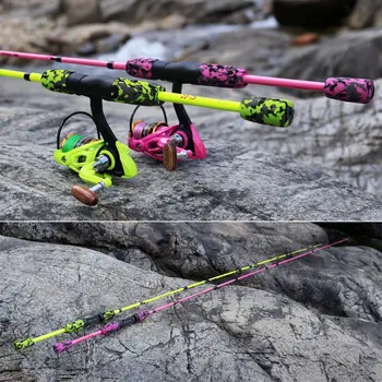 Sougayilang Pescuit Combo lanseta Ultralight și Tijă Filare cu Linia de Pescuit Momeală Cârlig Set Complet de Apă Sărată de Pescuit Instrumente