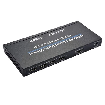 Comutare fără Sudură Multiviewer Comutator IR Ecran Splitter Converter compatibil HDMI 4x1 Comutator Quad Multi Viewer 5 Moduri de PS3 DVD