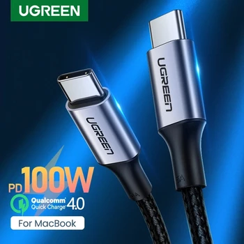 Ugreen 5A USB Type C la USB C Cablu pentru Samsung Galaxy S20 S10 PD 100W Rapid Încărcător Cablu pentru Macbook Încărcare Rapidă 4.0 USB Cablu