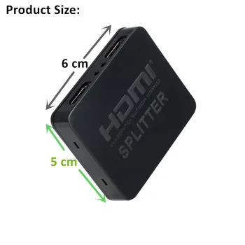 BGGQGG Splitter-ul Hdmi 1 la 2 1080p, 4K 1x2 Stripteuză 3D Splitter Putere Amplificator de Semnal 4K HDMI Splitter Pentru HDTV Xbox PS3
