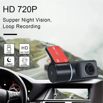 Eunavi Auto DVR Camera 140 de gradul HD 720P Fața Dash Camera Pentru Android Auto Radio Player USB DVR Camera