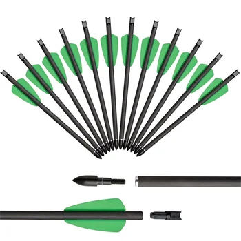 7,5 Inch Verde/Portocaliu Pene de Carbon Pur Săgeată de Arbaletă Cu O Lungime Totală De 218mm Aplicabile Arbaleta Modelul COBRA SISTEM R9