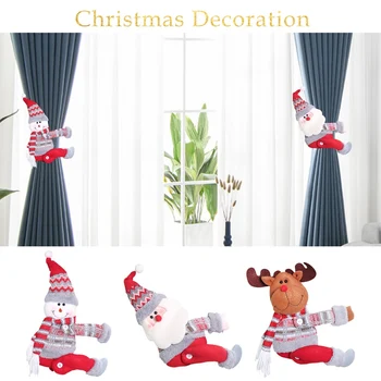 De Craciun Perdea Titular De Santa Elan Ornamente De Craciun Pentru Casa Merry Christmas Deco Noel Cadouri De Anul Nou 2019 Navidad