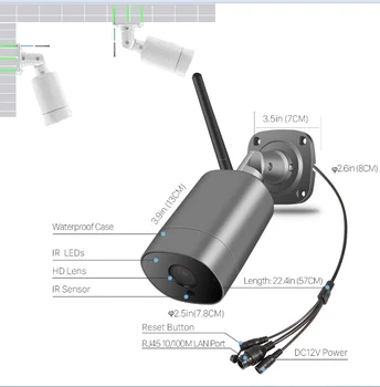 BESDER H. 265 în aer liber 5MP/2MP cu Două sensuri Audio Camera IP IP66 rezistent la apa Caz de Metal de Securitate WiFi Camera de Supraveghere CCTV ONVIF P2P